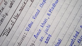 Movie review in the title of "Three idiots ".