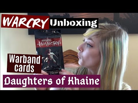 WARCRY Warband Rules Cards: Daughters of Khaine Unboxing and Review!