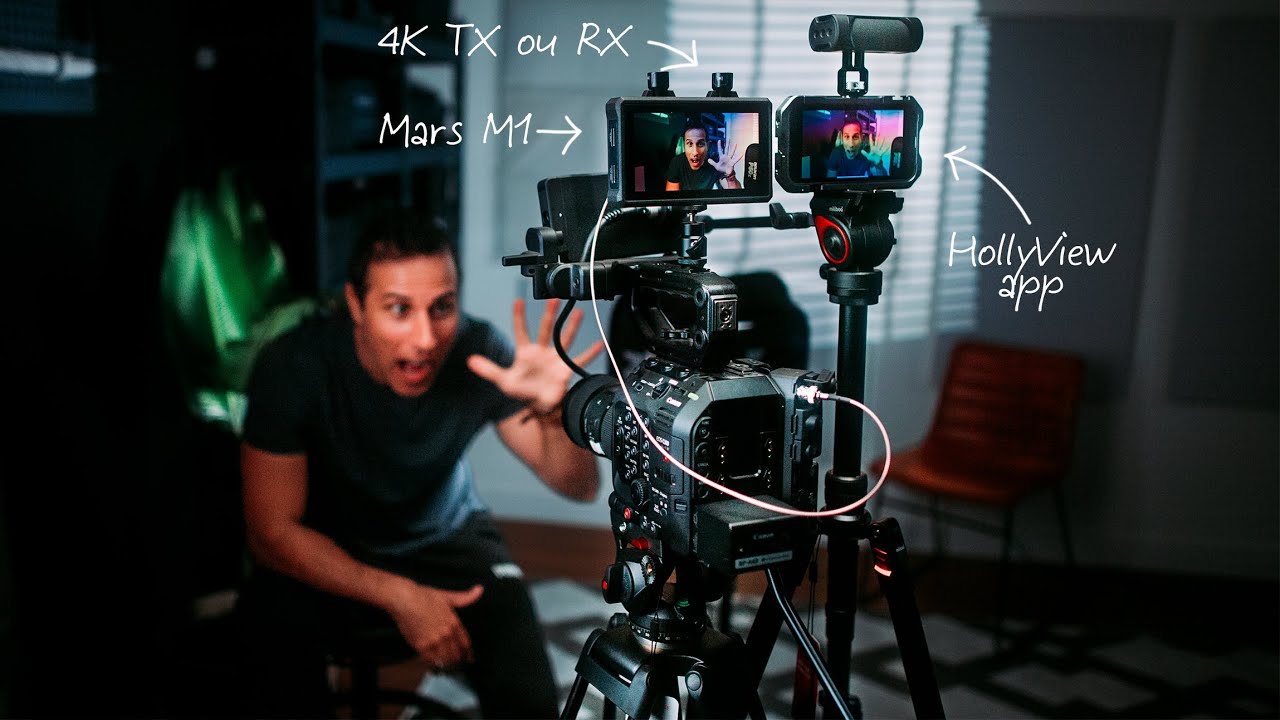 Melhor lançamento Hollyland de 2022 - Mars M1 é 3 em 1- Monitor, Receptor e Transmissor 4K!