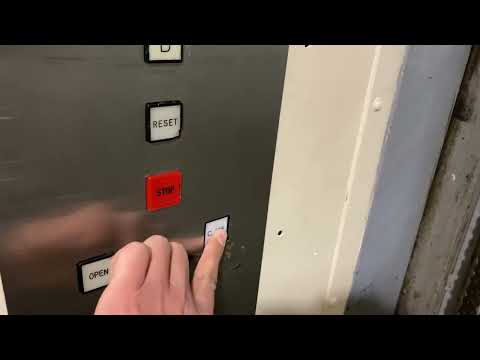 Vintage Montgomery Hydraulic Freight Elevator @ Student Union WIU, Macomb, IL