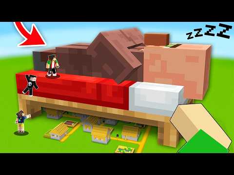 Villager Became GIANT in Minecraft To DOMINATE EVERYTHING  ( Tagalog )