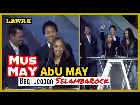 Lawak | MUS & Abu MAY Bagi Ucapan SelambaRock Je @AIM 13