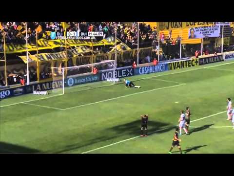 Misil directo al travesaño. Olimpo 0 - Quilmes 1. Fecha 21. Primera 2015. FPT