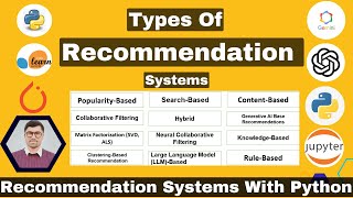 Download the video "Types Of Recommendation Systems | Recommendation Systems Tutorials With Python | AI Recommendations"