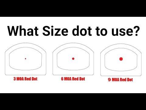 Selecting a Red Dot - What Size MOA should you get?
