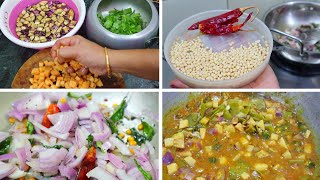 உப்பு புளிச் சாறு &amp; பூரி மசால்  | My Morning  Cooking routine | Cooking Vlog