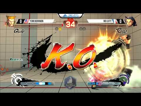 Dieminion (Guile) vs Luffy (Rose) - EVO 2015 USF4 - 720p/60fps