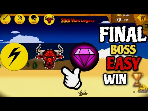 Stick War: Legacy INSANE Easy Win vs Final Boss - Last Stand