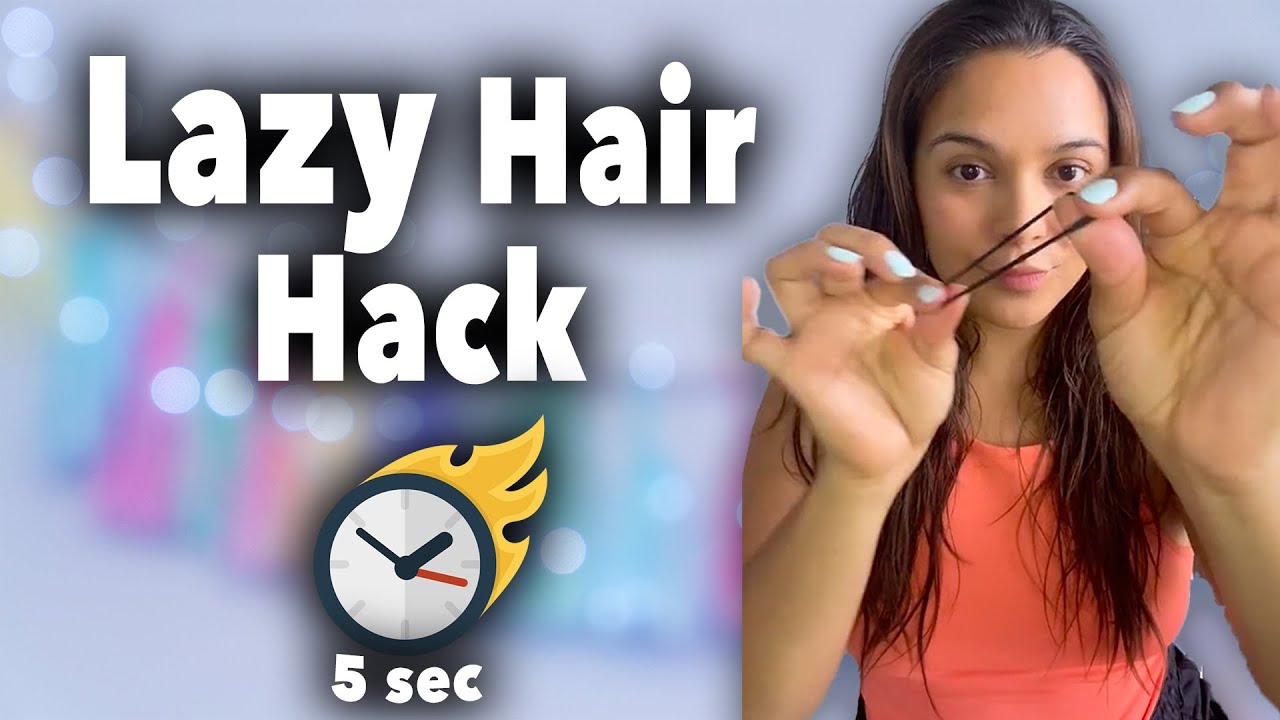 Lazy 5 second Hair Hack #shorts