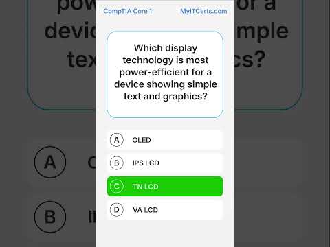 CompTIA A+ Core 1 (220-1101) Exam Practice Question 💡