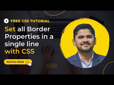 How to Set all border properties into a single line with CSS | Amit Thinks | 2022