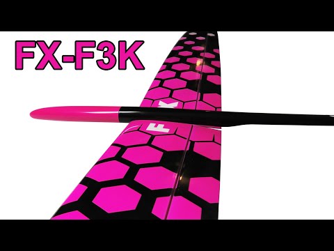 FX F3K by GCM Models, new low wing RC discuss launch glider. Parts Overview.