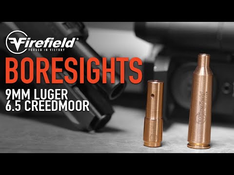 Powerful NEW 9mm and 6.5 Creedmoor Brass Boresights from Firefield!