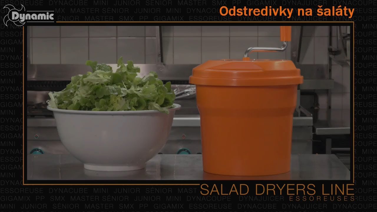 Odstredivá manuálna sušička na šalát E10 Video