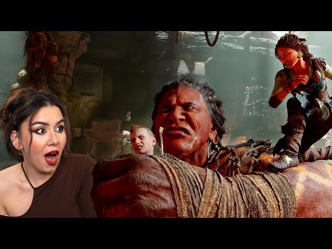 Atreus VS Gryla The Giant Boss Fight (Atreus and Angrboda) - God Of War Ragnarok Reaction