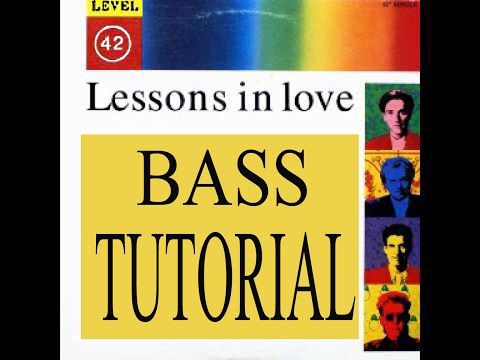 Lessons in Love - Bass Tutorial - Mark King - Slap bass lesson