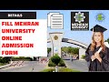 HOW TO FILL MEHRAN UNIVERSITY ONLINE ADMISSION FORM | MUET JAMSHORO ENTRY TEST FORM