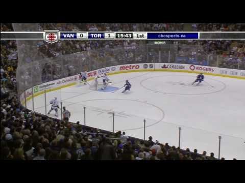 Sjostrom Goal - Canucks 0 vs Leafs 1 - Nov 13th 2010 (HD)
