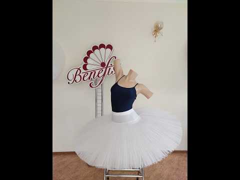 Fusta de balet extra  usoara pentru repetitii cu cercuri T 0001B - video 8