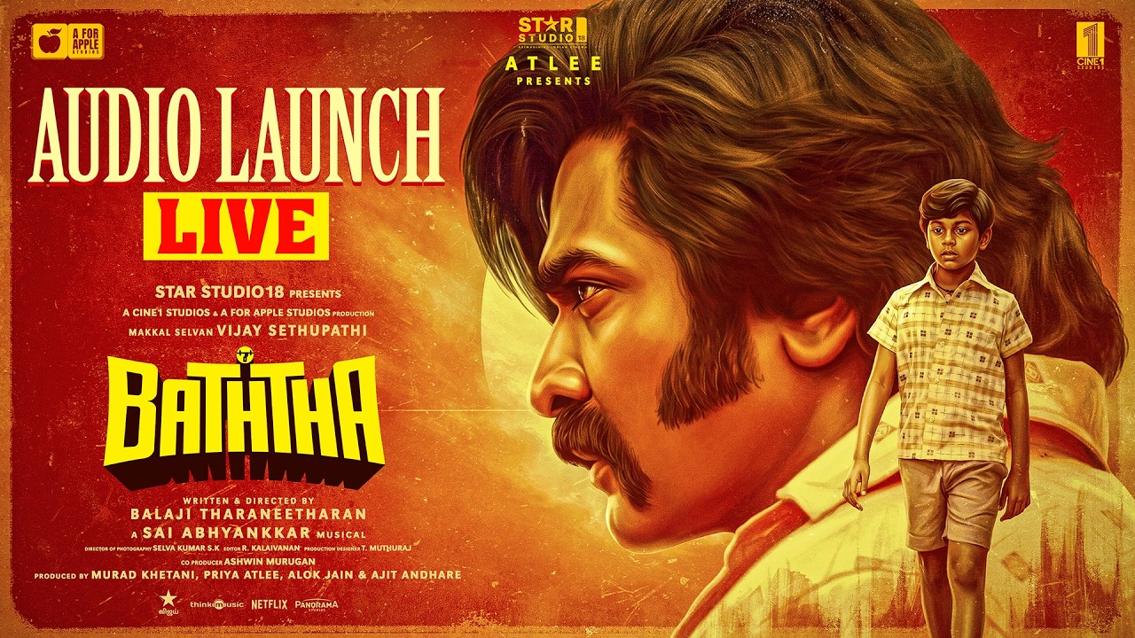 Baththa Audio Launch - Live | Vijay Sethupathi | Atlee |  @SaiAbhyankkar | Balaji Tharaneetharan