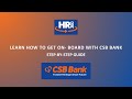 How To Get On Board With CSB Bank