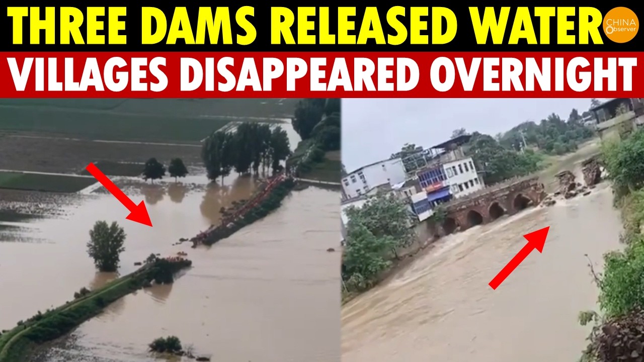 No Warning? 3 Dams Opened At Once! Henan Flood Swallowed Villages, 2,000 People Forced To Escape