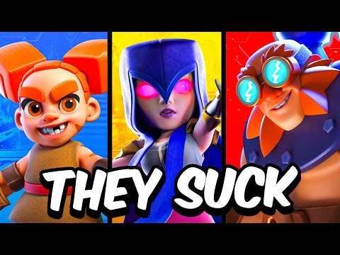 The WORST Card for Every Elixir in Clash Royale