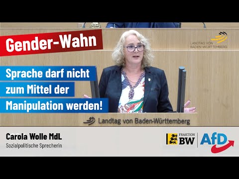Gender-Wahn: Sprache darf nicht zum Mittel der Manipulation werden!