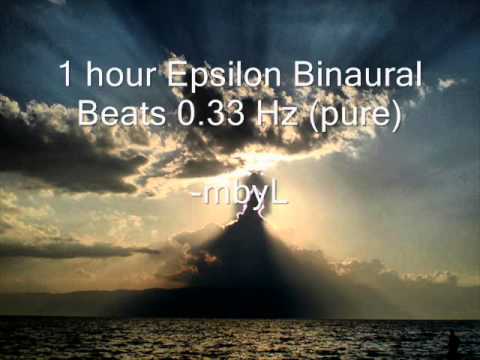 1 hour Epsilon Binaural Beats 0.33 Hz (pure) - 
