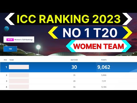 ICC Womens Ranking 2023 | Womens No 1 T20 Team 23| TOP 10 Dangerous T20 Womens Team ICC Ranking 2023