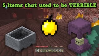 5 Minecraft Features Which USED To BE TERRIBLE