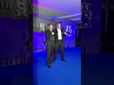 Kombat ready... Martyn Ford and Lewis Tan reunite at the MORTAL KOMBAT II European Fan Event