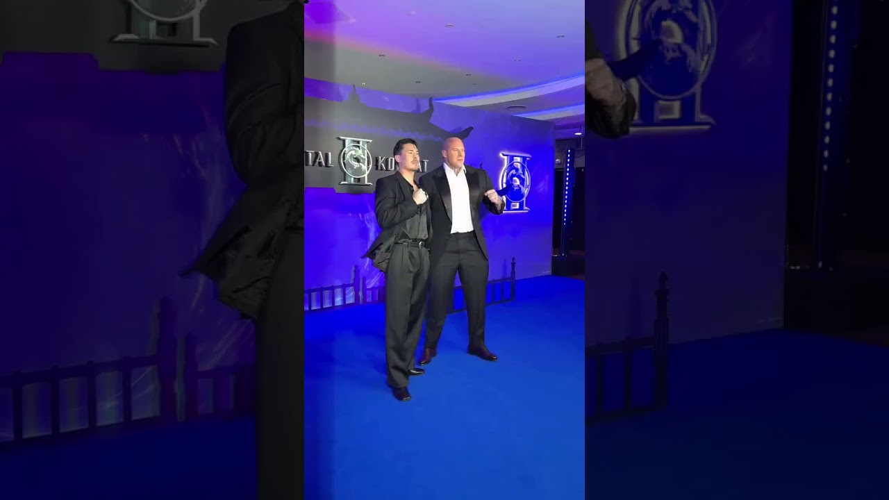 Kombat ready... Martyn Ford and Lewis Tan reunite at the MORTAL KOMBAT II European Fan Event