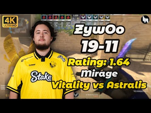 ZywOo (19-11) Vitality vs Astralis (mirage) | IEM Chengdu 2025 #cs2 #zywoo