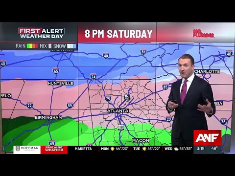 First Alert Weather: Winter storm may impact Georgia this weekend | Chance for snow, ice and rain