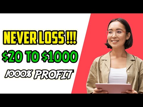 NEVER LOSS !!! - $20 to $1000 - 1000% bigh profit || best binary option strategy 2023