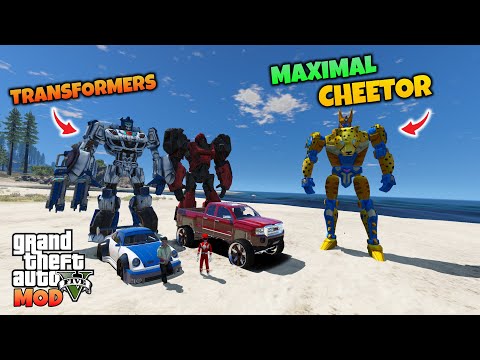GTA 5 MOD TRANSFORMERS JAZZ DAN IRONHIDE JEMPUT TRANSFORMERS MAXIMAL CHEETOR