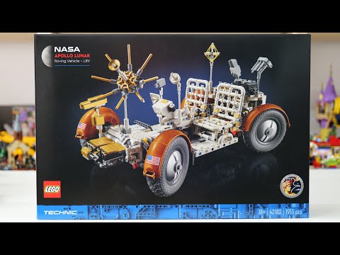 LEGO Technic 42182 NASA Apollo Lunar Roving Vehicle - LRV - LEGO Speed Build Review