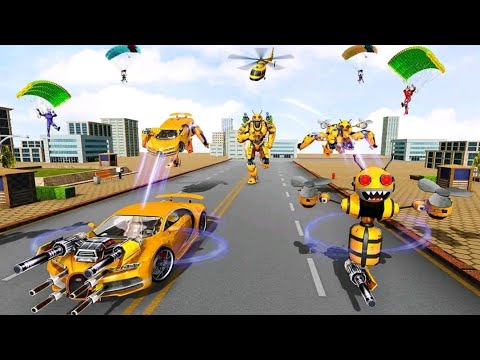 Bee Robot Car Transformation Game : Robot Car Android GamePlay