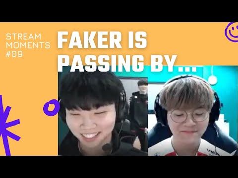 Canna & Teddy's reaction when Faker is passing by =))