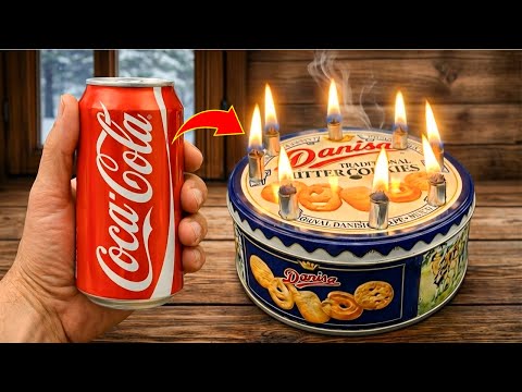 No Gas, No Wood 😱!! This DIY Tin Can Stove Gives You FREE Heat All Winter! 🔥❄️