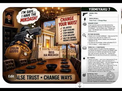Yirmiyahu (Jeremiah) Perek 7 video thumbnail