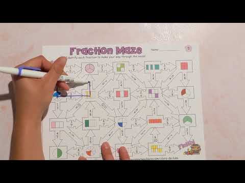 Fraction Mazes for Fraction identification