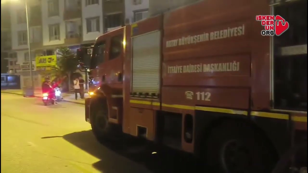 İskenderun’da Akülü Bisiklet Alevlere Teslim Oldu