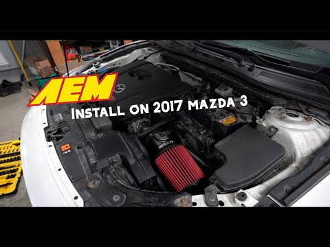 AEM intake install on MAZDA 3 2.5L