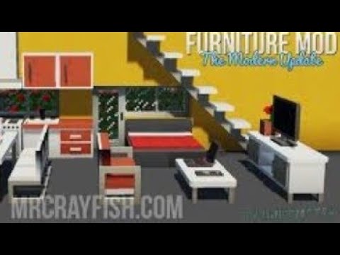 Мод на мебель(mrcrayfish's furniture mod) для Майнкрафт Java на телефоне. Pojav launcher