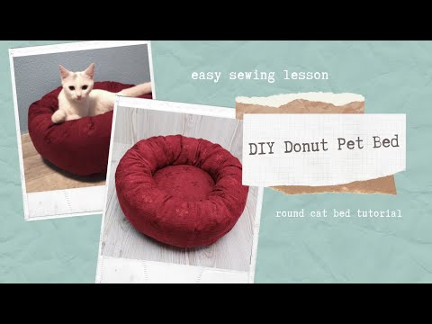 How to Make Donut Pet Bed - DIY Cat Bag