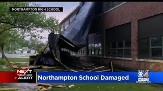 Northampton school damaged by Sunday storm