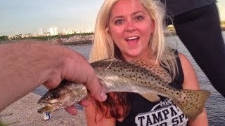 Speckled Trout Fishing Davis Islands Seaplane Basin