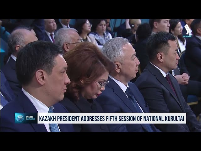 Президент Казахстана выступил на V заседании Национального курултая